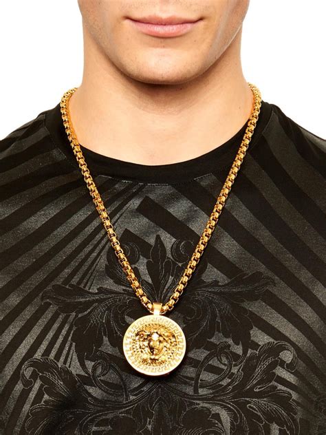 men's versace jewelry|Versace gold necklace for men.